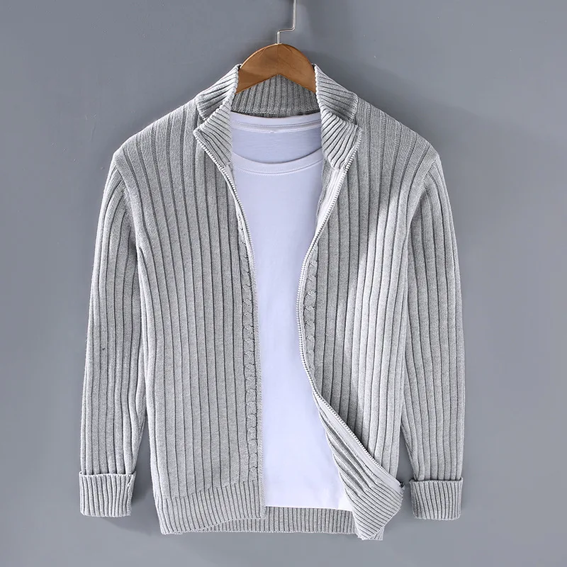 Drake Cardigan Homme – Modern Zip-Up Sweater in Soft Knit with Timeless Style