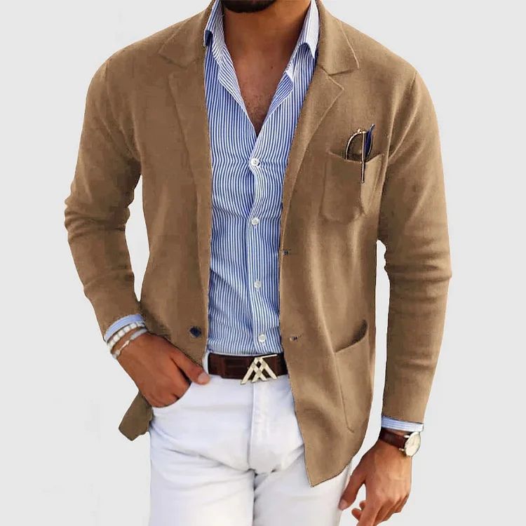 Elton Casual Men's Blazer – Elegant & Versatile Wool Blazer with Timeless Style