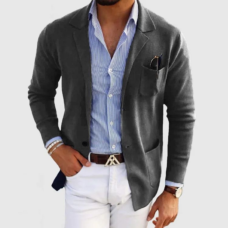 Elton Casual Men's Blazer – Elegant & Versatile Wool Blazer with Timeless Style