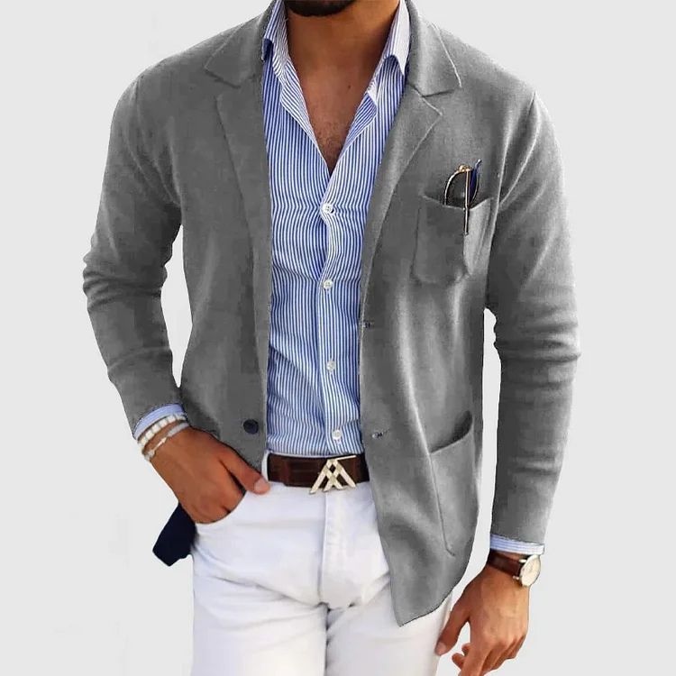 Elton Casual Men's Blazer – Elegant & Versatile Wool Blazer with Timeless Style