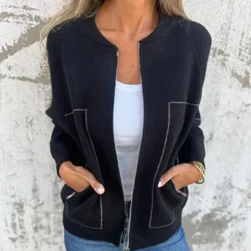 Amina Veste Zippée Femme – Manteau Caldo Impermeabile con Fodera Isolante