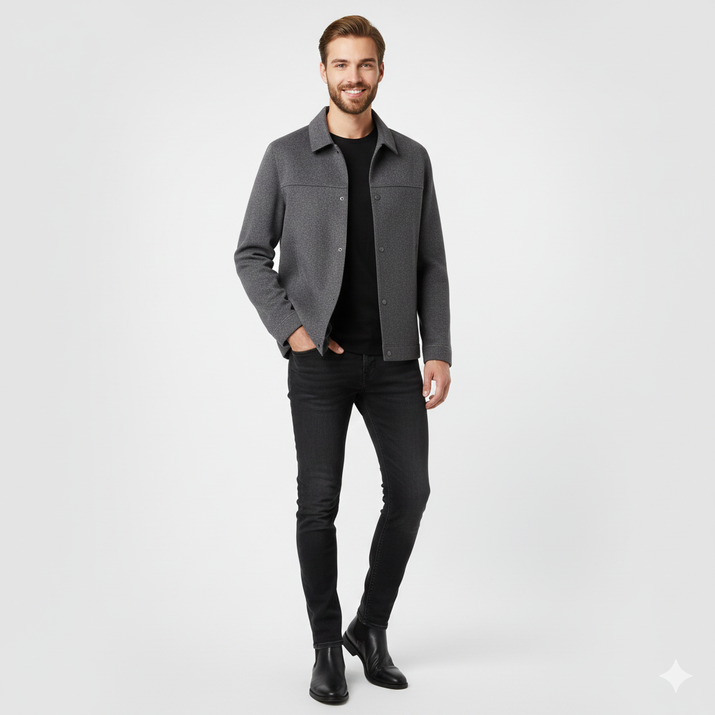 Hudson Herrenmantel aus Wolle, tailliert – modernes Design & zeitlose Eleganz