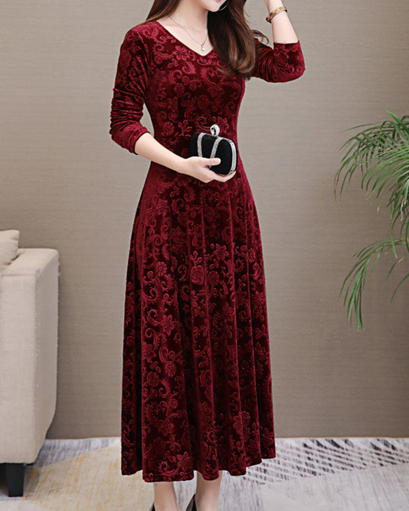 Margaret Robe Femme – Elegant A-line Dress with Feminine Cut for Festive Occasions