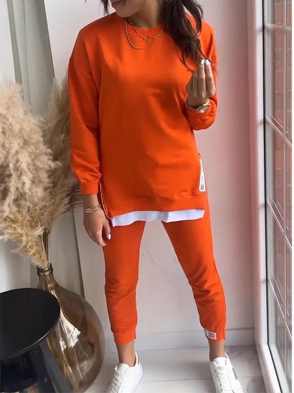 Aisha Ensemble Femme – Trening Confortabil cu Bluza cu Mâneci Lungi & Pantalon Ajustat