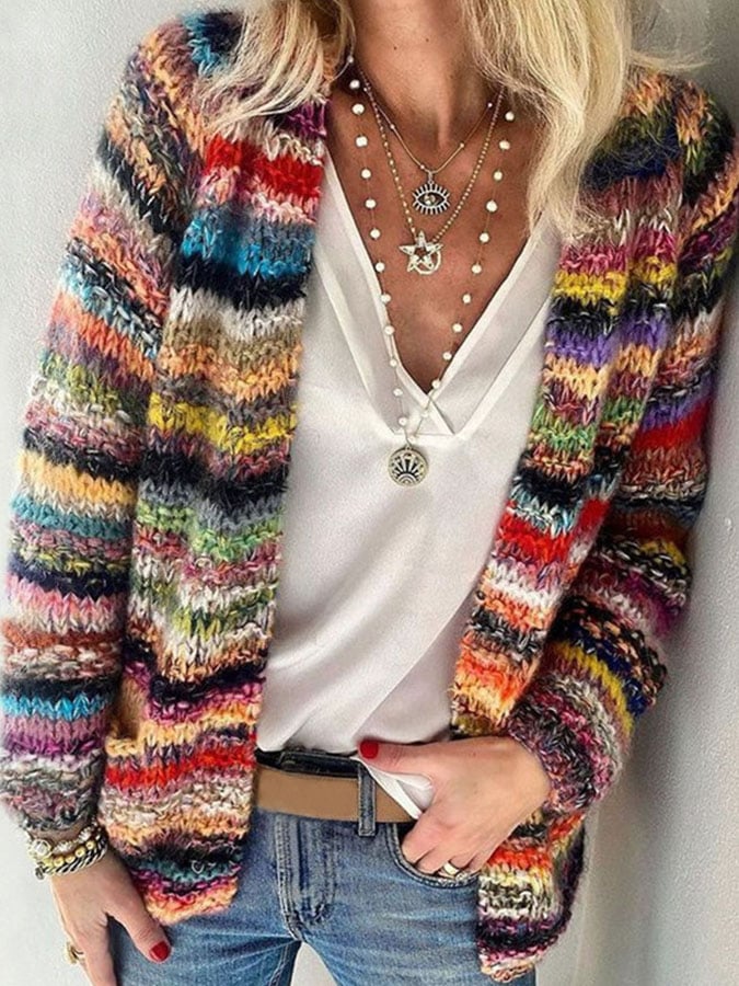 Alayna Cardigan Femme – Léger, Élégant & Confortable pour un Style Printanier Raffiné