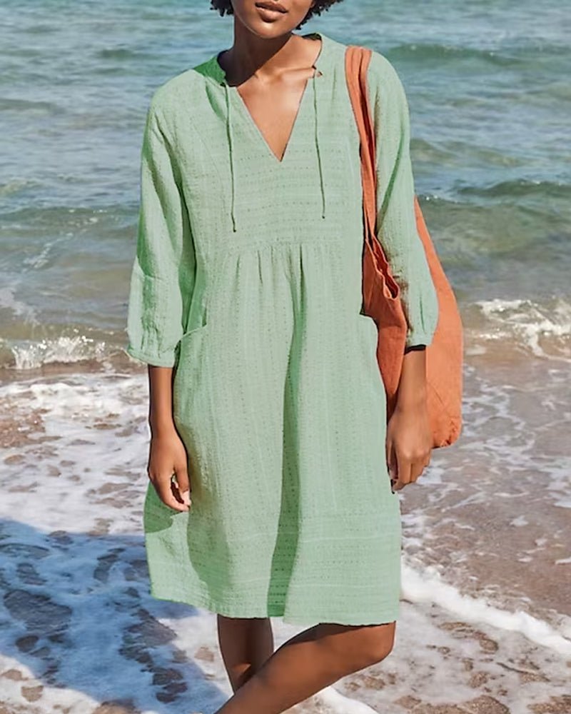 Elanora Robe Chemise Femme – Vestido ligero de corte casual con comodidad transpirable para el verano