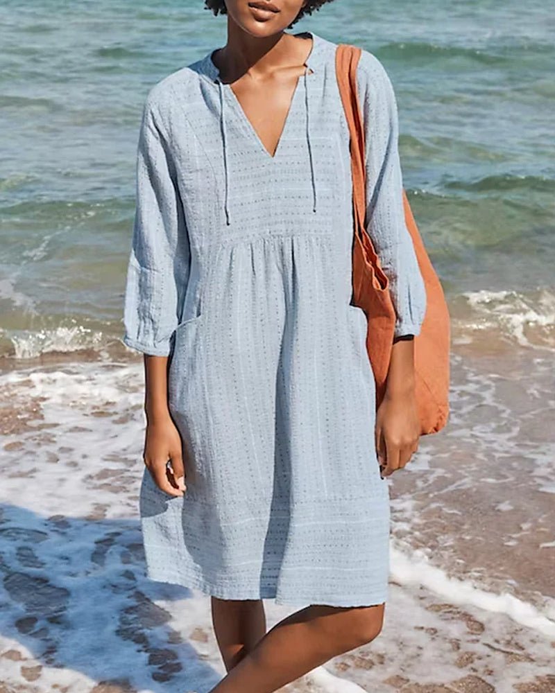 Elanora Robe Chemise Femme – Vestido ligero de corte casual con comodidad transpirable para el verano