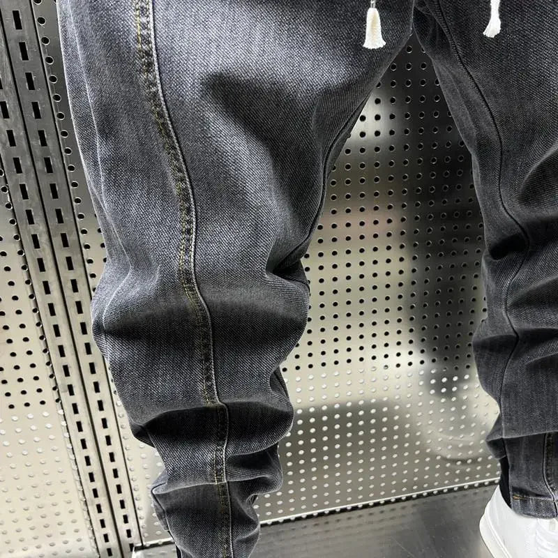 Jiro Παντελόνι Jogger Stretch για Άνδρες – Μοντέρνα casual κοπή με εφέ τζιν και ελαστική μέση