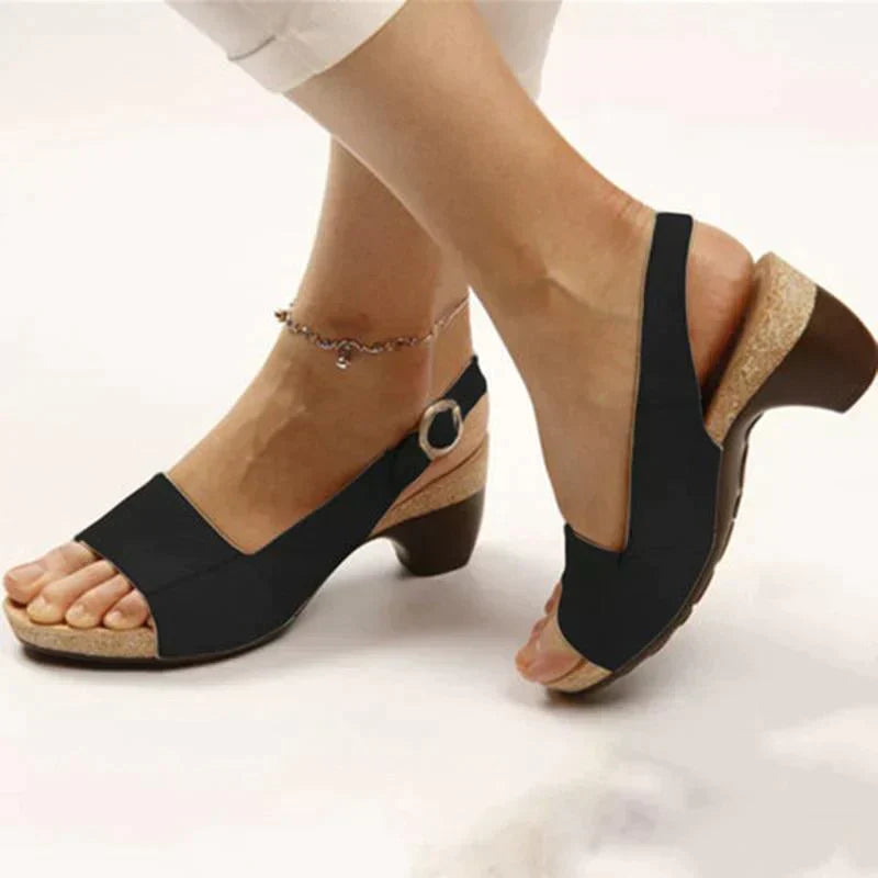 Isabelle Sandales Slingback Femme – Talon Confortable pour Bureau, Quotidien & Été Chic