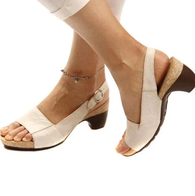 Isabelle Sandales Slingback Femme – Talon Confortable pour Bureau, Quotidien & Été Chic