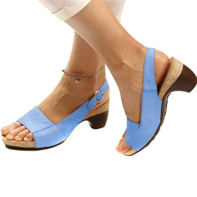 Isabelle Sandales Slingback Femme – Talon Confortable pour Bureau, Quotidien & Été Chic