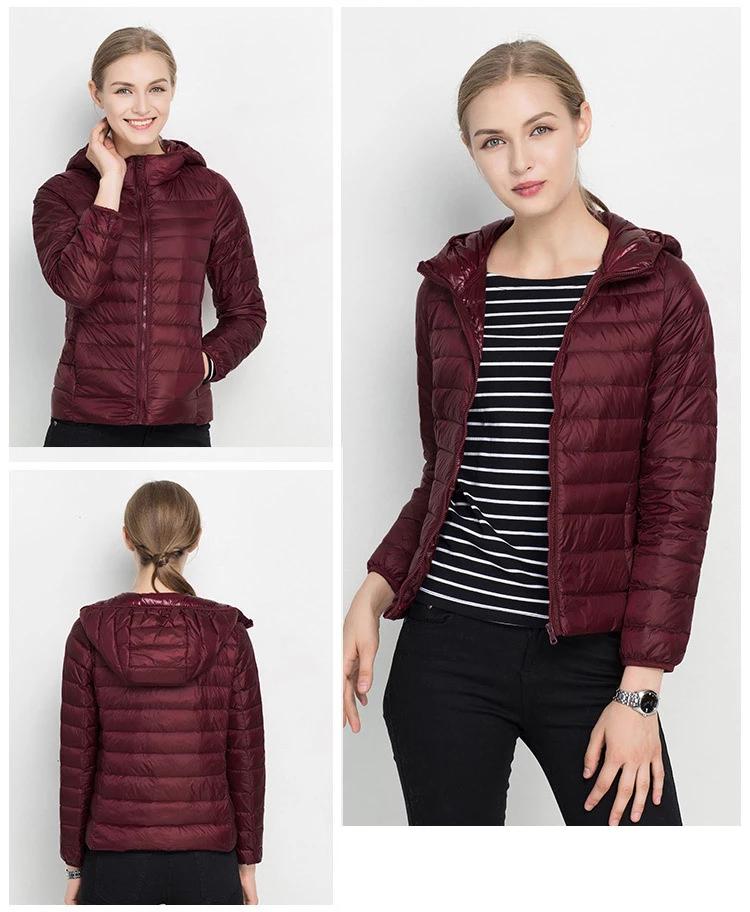Piumino leggero da donna autunnale - Giacca di mezza stagione con cappuccio e comfort quotidiano