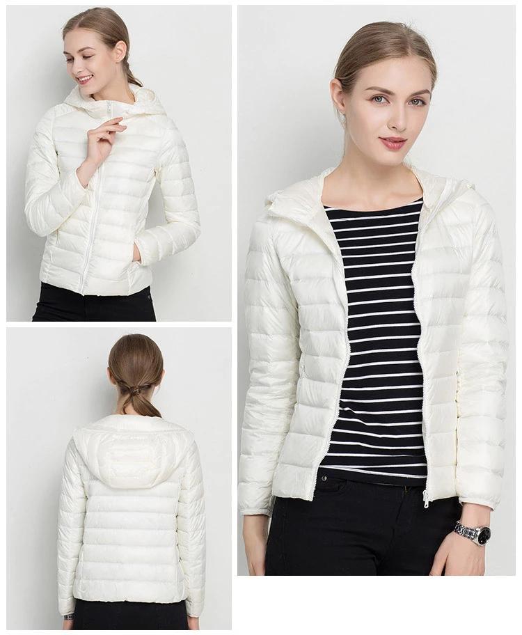 Piumino leggero da donna autunnale - Giacca di mezza stagione con cappuccio e comfort quotidiano