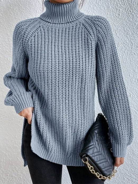 Gianna Pull à Col Roulé Dame – Blød og varm striktrøje med elegant afslappet pasform
