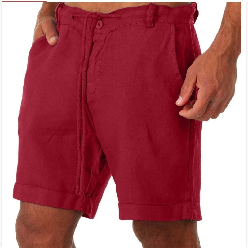 Iven Short Homme – Pantacourt Décontracté Léger pour Été, Plage & Ville