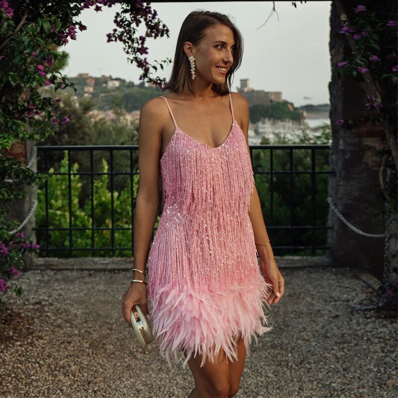 Samantha Cocktailkjole for kvinner – Tettsittende paljettkjole med elegant snitt for festlige anledninger