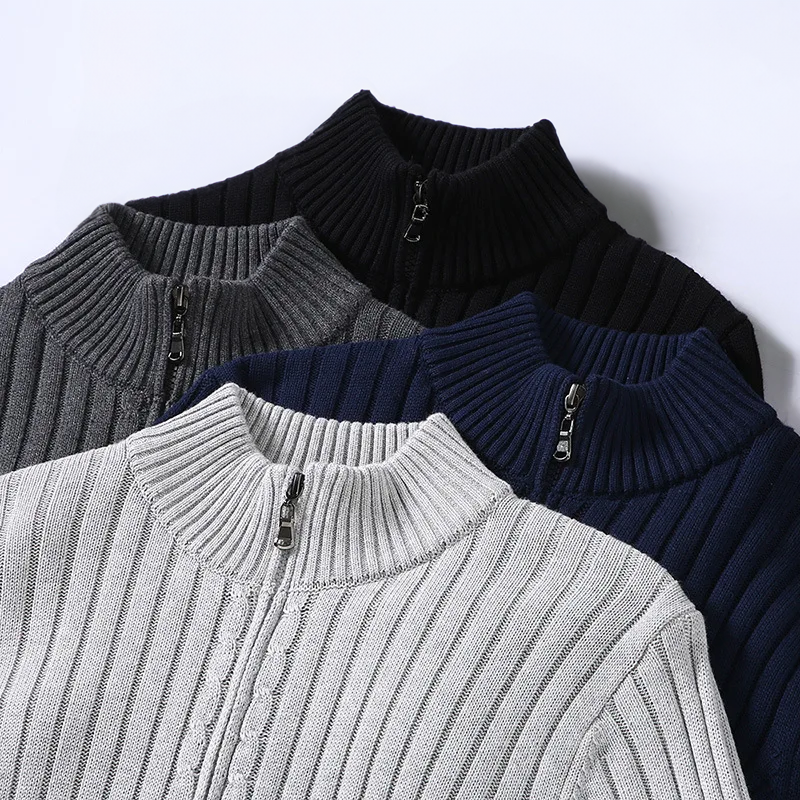 Drake Cardigan Homme – Modern Zip-Up Sweater in Soft Knit with Timeless Style