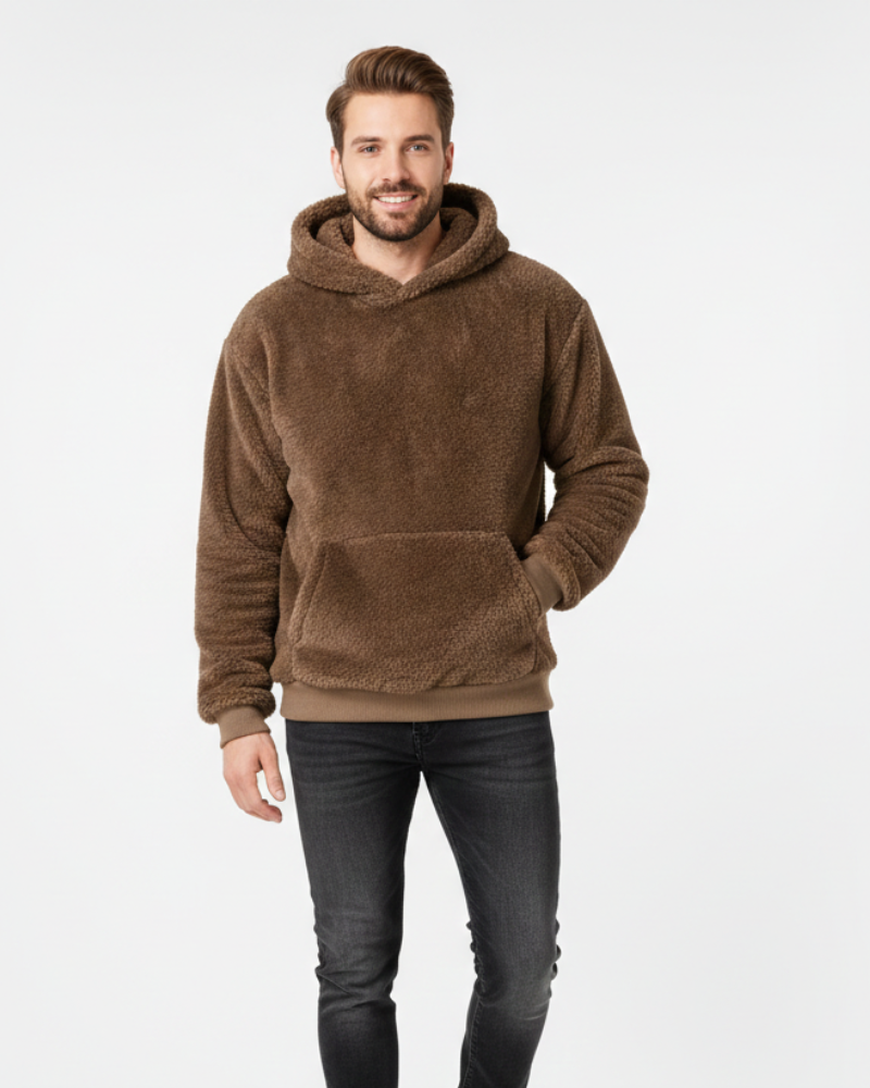 Sudadera con capucha Kila Fluffy Unisex – Sudadera ultra suave, ligera y cálida con bolsillo canguro