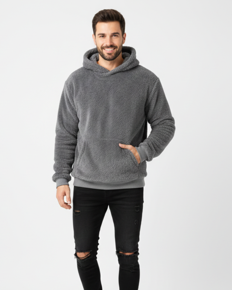 Sudadera con capucha Kila Fluffy Unisex – Sudadera ultra suave, ligera y cálida con bolsillo canguro