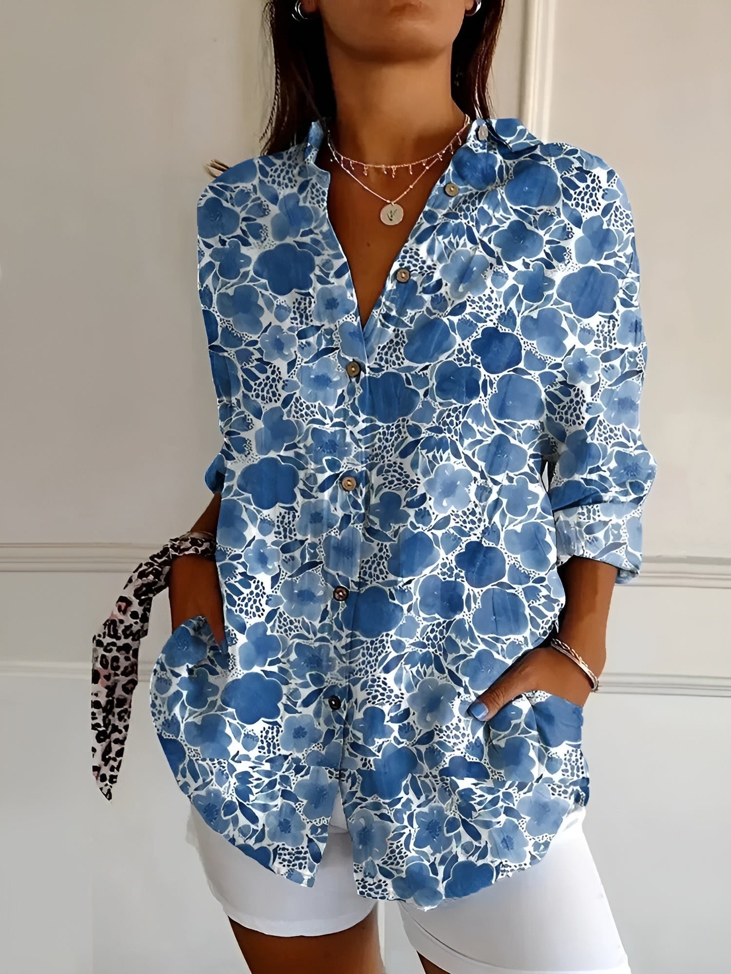 Haven Blúzka Femme Chic – Elegantná blúzka s dlhými rukávmi na každodenné nosenie alebo do kancelárie