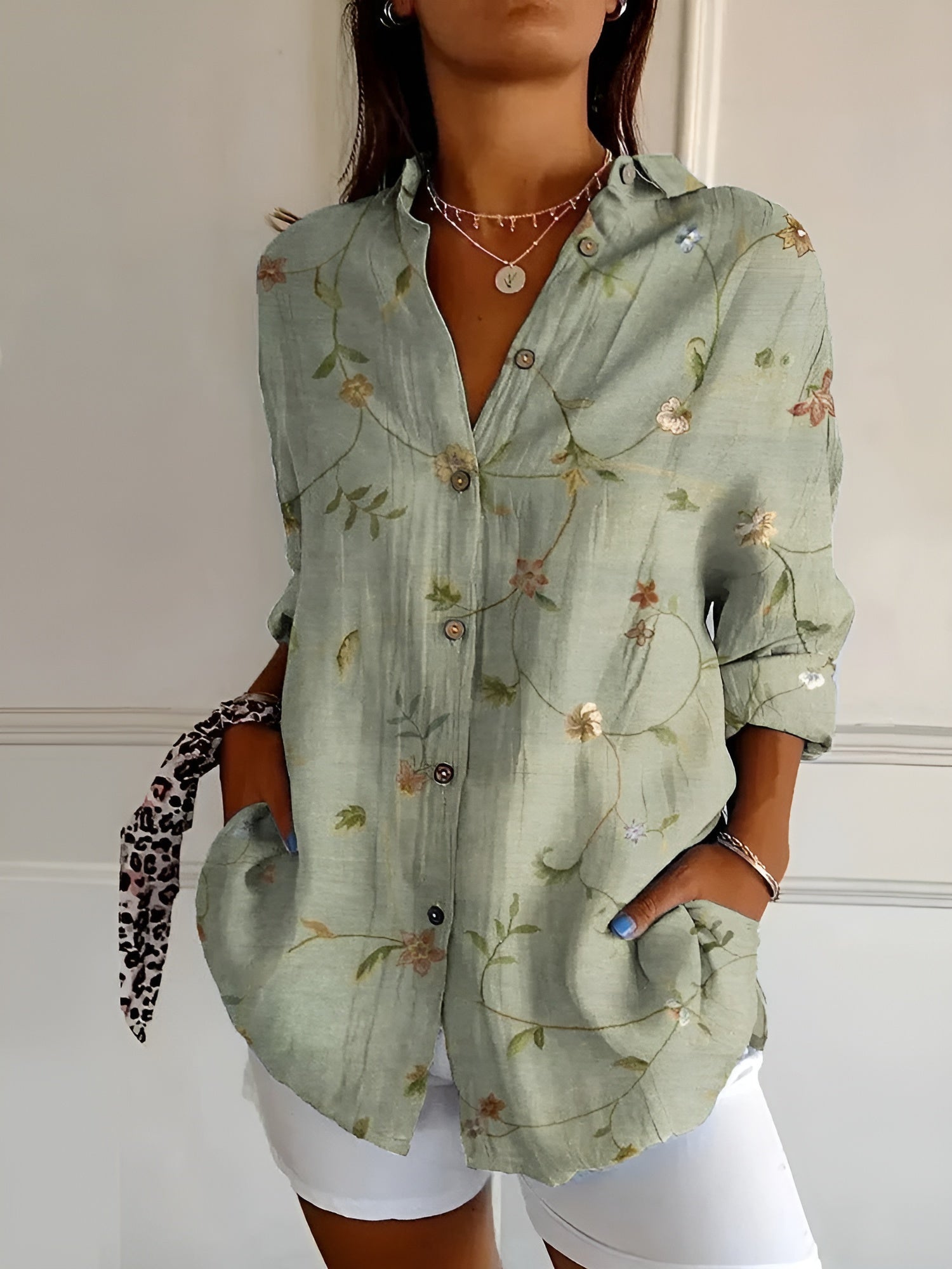 Haven Blúzka Femme Chic – Elegantná blúzka s dlhými rukávmi na každodenné nosenie alebo do kancelárie