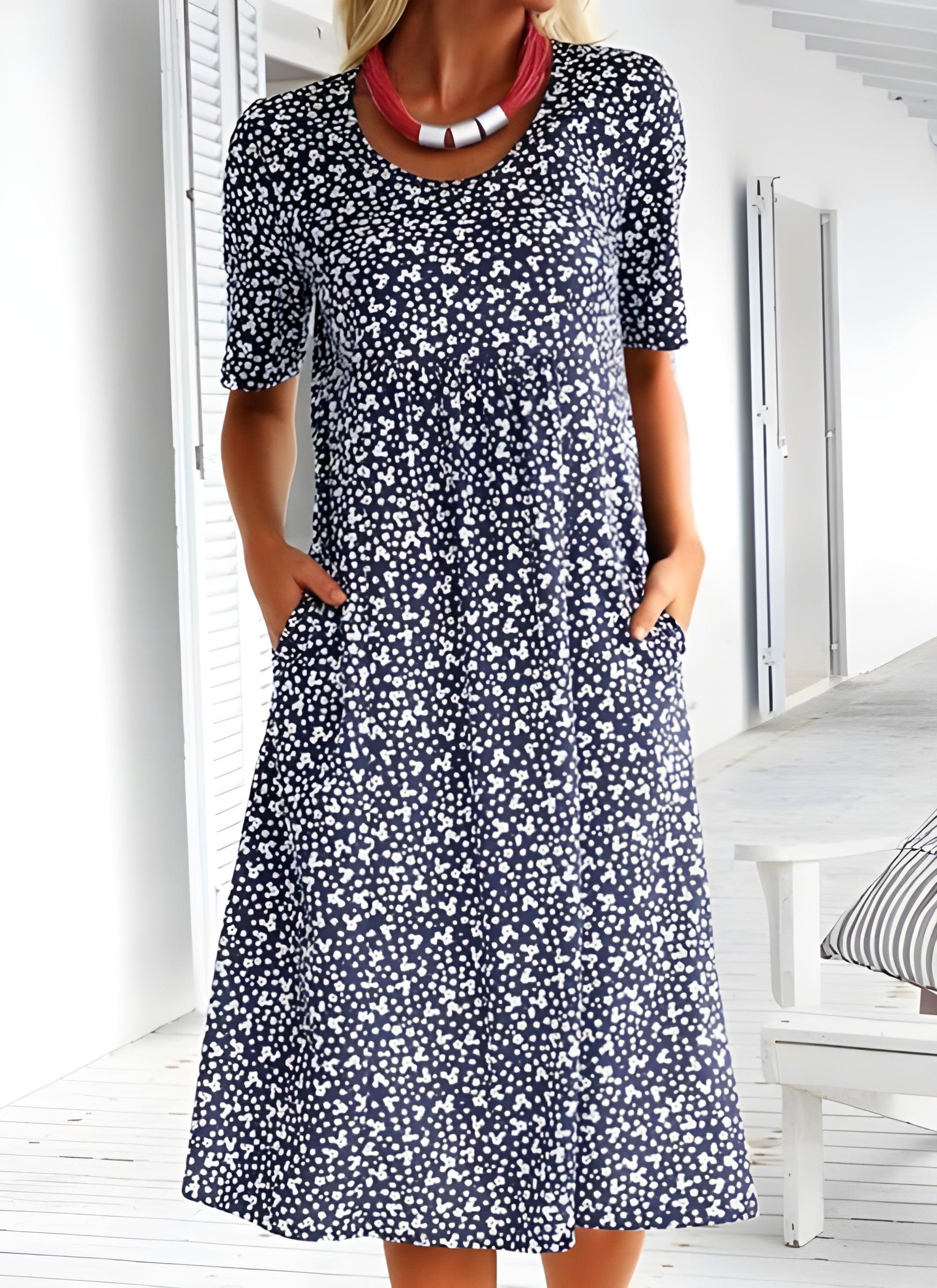 Céliane Sommerkleid für Damen – Leichtes, fließendes Kleid im eleganten Stil