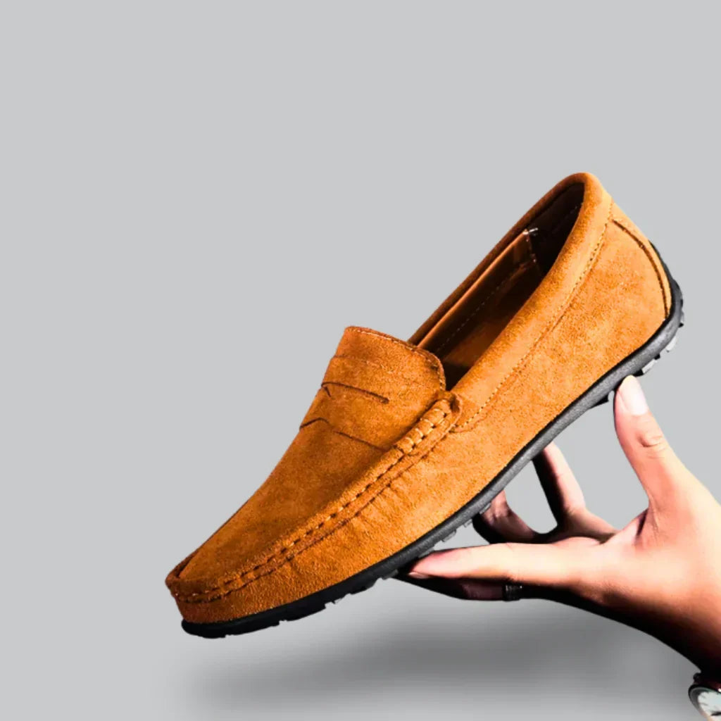 Nolan Mocassins Homme – Mocassins Décontractés en Daim Premium au Style Élégant & Confortable