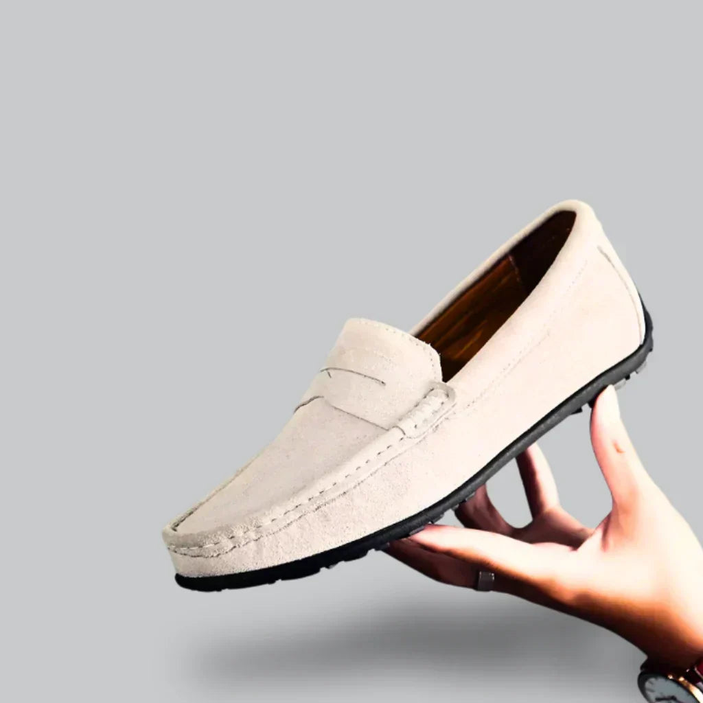 Nolan Mocassins Homme – Mocassins Décontractés en Daim Premium au Style Élégant & Confortable