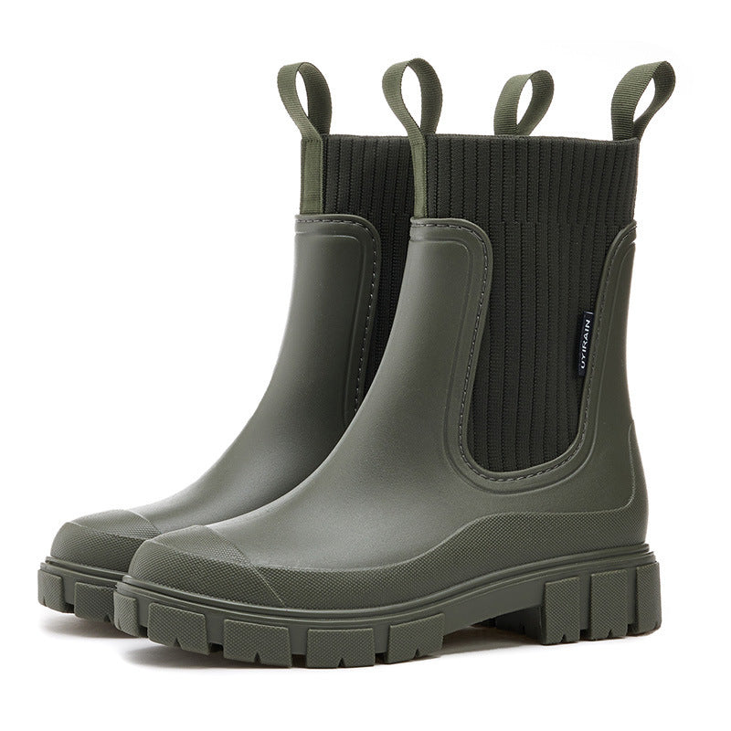 Zaria Women's Rain Boots – Lightweight Waterproof with Non-Slip Sole