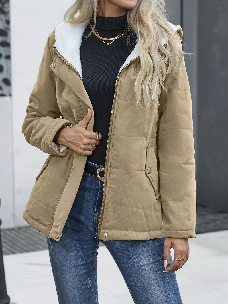 Teresa Manteau Femme – Dlouhý zimní kabát s teplou podšívkou, elegantním zakončením a přiléhavým střihem