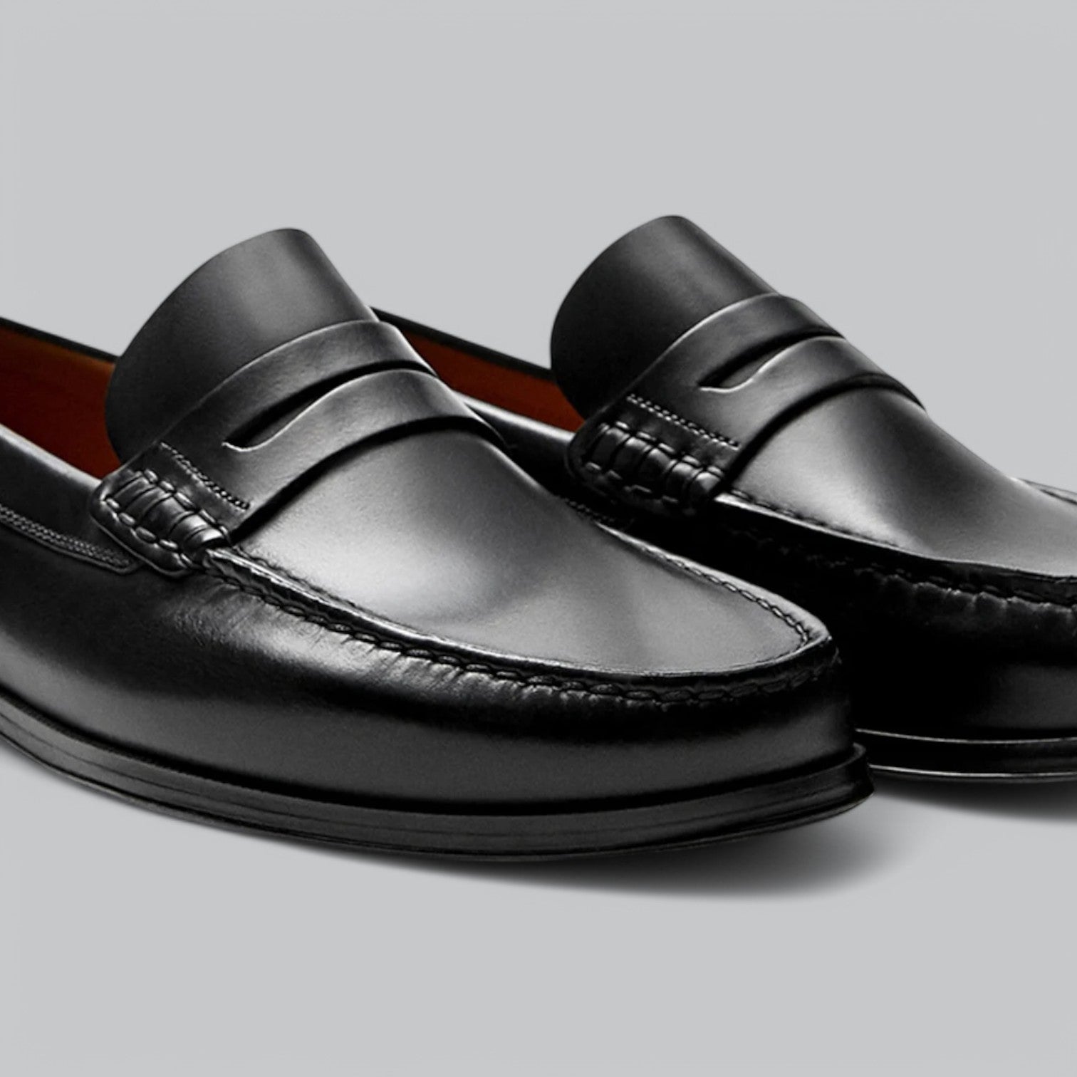Joel Mocassins Homme en Cuir – Chaussures Habillées Sans Lacets avec Semelle en Caoutchouc pour Tenues Décontractées & Formelles