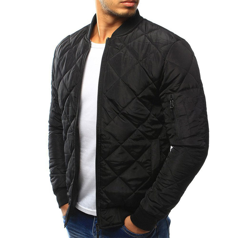 Benedict Veste Matelassée pour Homme – Leicht mit Rautenmuster, Reißverschluss und Taschen