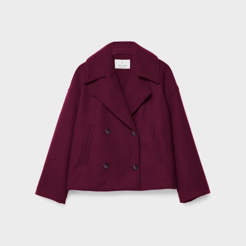 Addison Veste Femme – Manteau Court Élégant à Double Boutonnage au Style Moderne