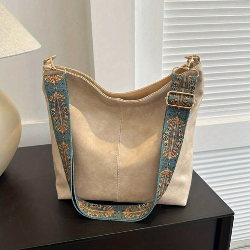 Sac Bandoulière Femme Wanda – Sac Élégant en PU avec Fermeture Éclair & Format Compact Quotidien