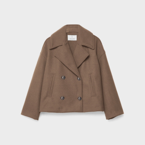 Addison Veste Femme – Manteau Court Élégant à Double Boutonnage au Style Moderne