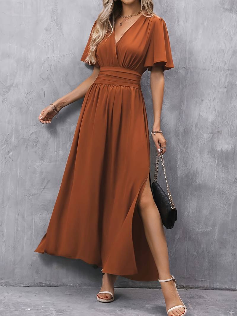 Venice Dámsky Elegantný Župan – Volánový Golier a Riasený Pás pre Štýlový Ženský Look