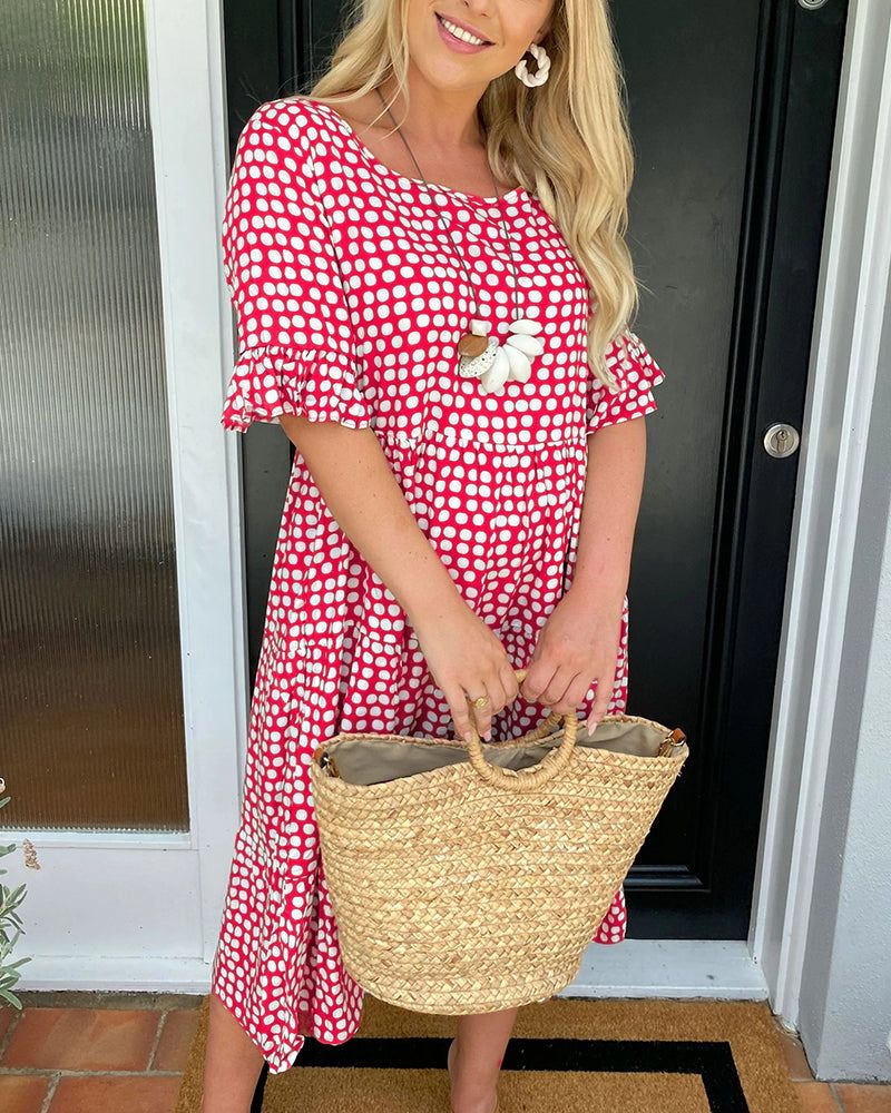 Kim Vestido de Verano Elegante Mujer – Corte Clásico y Silueta Favorecedora para Toda Ocasión