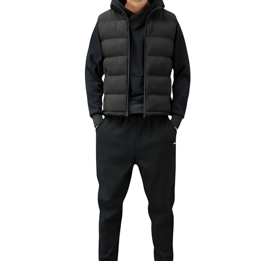 Orion Gilet Homme – Vandtæt & Let Vatteret Vest uden Ærmer med Høj Lynlåset Krave