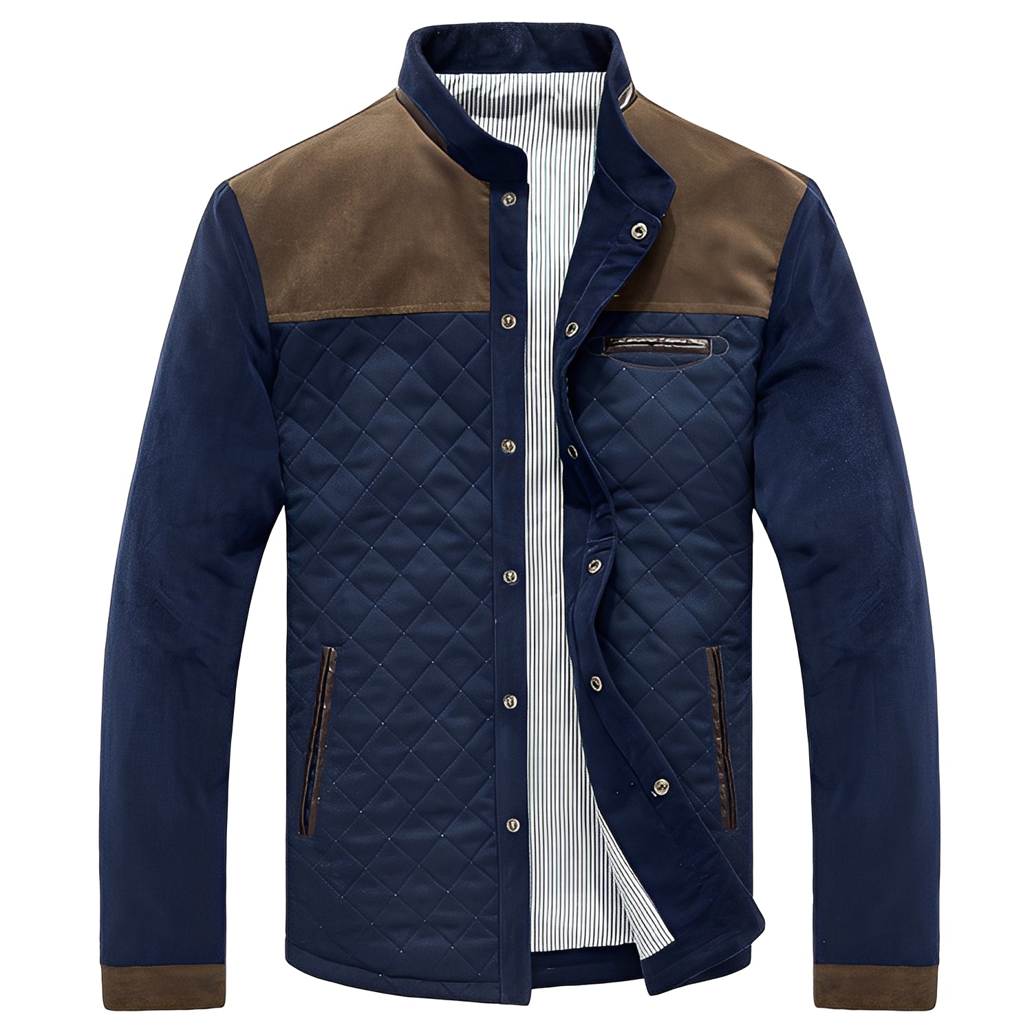 Ythan Veste Patchwork miehille – moderni ja tyylikäs takki laadukkaasta kankaasta nykyaikaisella kuviolla