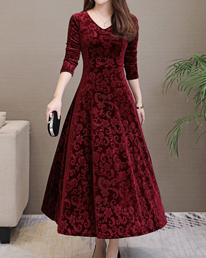 Margaret Robe Femme – Elegant A-line Dress with Feminine Cut for Festive Occasions