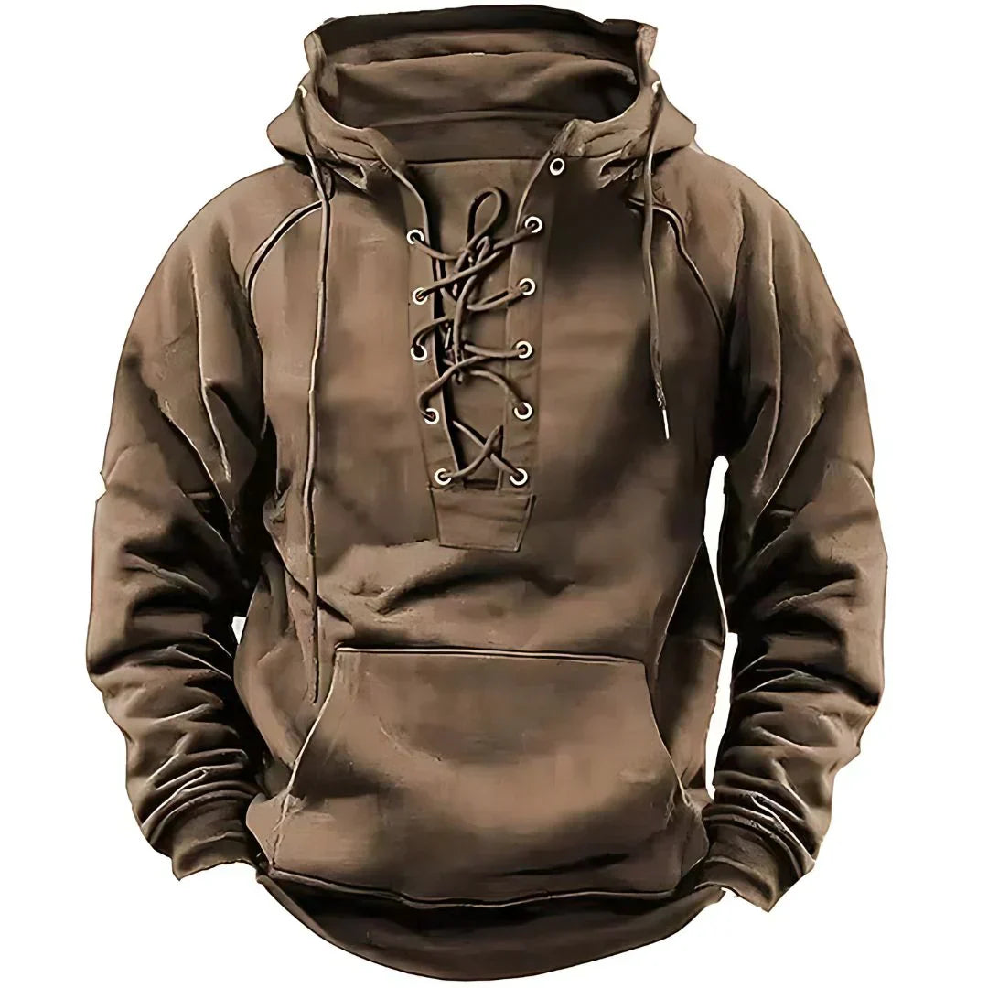 Tryphon Hoodie Homme – Mikina s tkaničkami v retro moderním stylu & pohodlná pro každodenní nošení