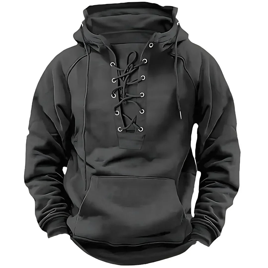 Tryphon Hoodie Homme – Mikina s tkaničkami v retro moderním stylu & pohodlná pro každodenní nošení