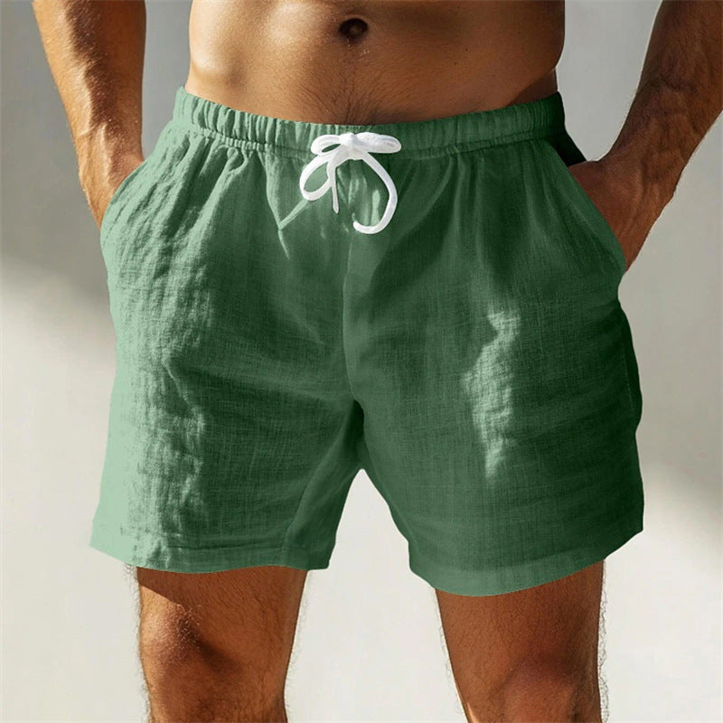 Maélan Men’s Shorts 100% Cotton – Lightweight, Breathable, Straight-Cut Mid-Thigh Shorts