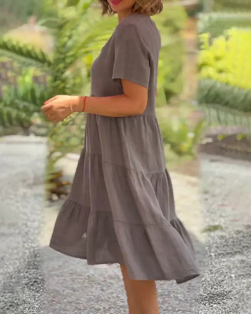 Vestido de Cocktail Feminino Desarae – Vestido Midi com Ombros Descobertos e Silhueta Elegante para Ocasiões Especiais