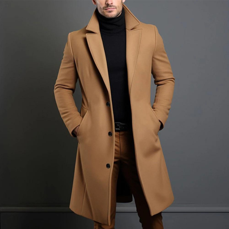 William Manteau en Laine pour Homme – Coupe Classique avec Tissu Chaud et Durable & Design Intemporel