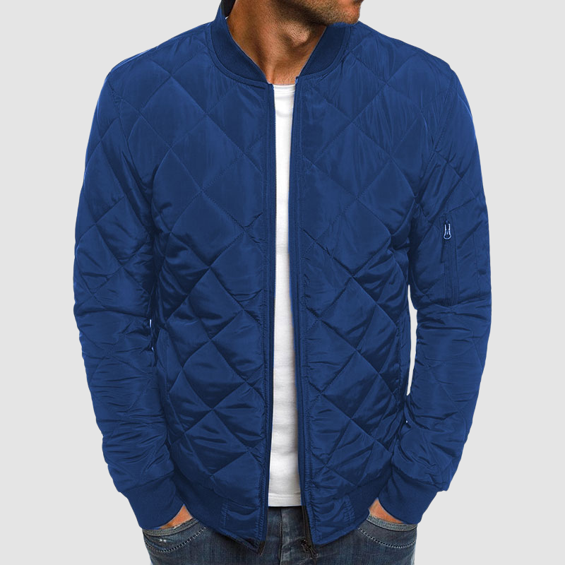 Benedict Veste Matelassée pour Homme – Leicht mit Rautenmuster, Reißverschluss und Taschen