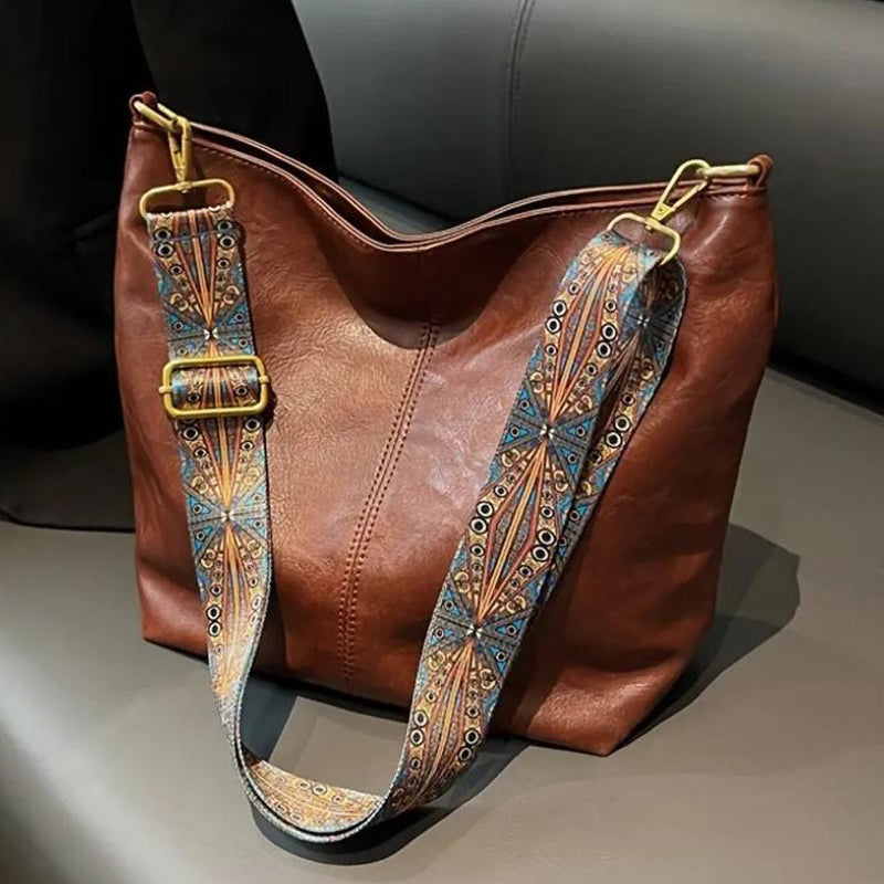 Sac Bandoulière Femme Wanda – Sac Élégant en PU avec Fermeture Éclair & Format Compact Quotidien