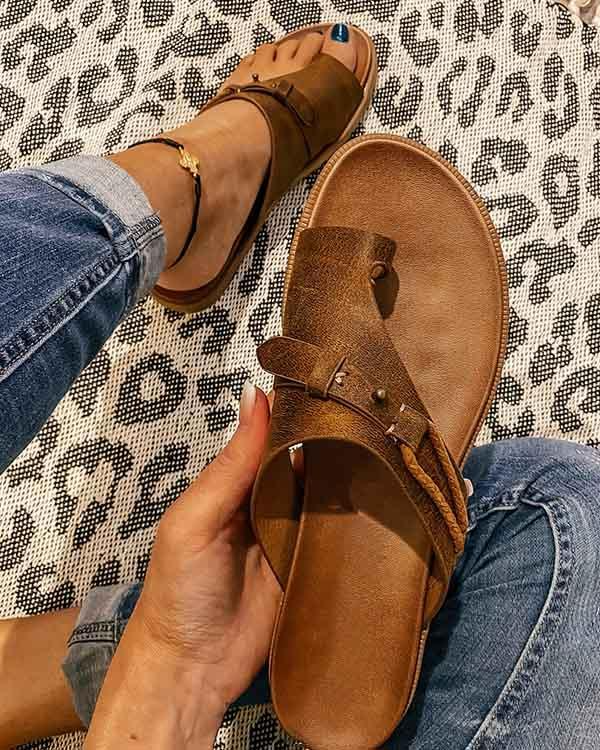 Sandales Slide Femme Lyca – Mules en Cuir Végan avec Semelle Confort & Design Minimaliste