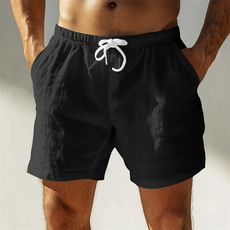 Maélan Men’s Shorts 100% Cotton – Lightweight, Breathable, Straight-Cut Mid-Thigh Shorts