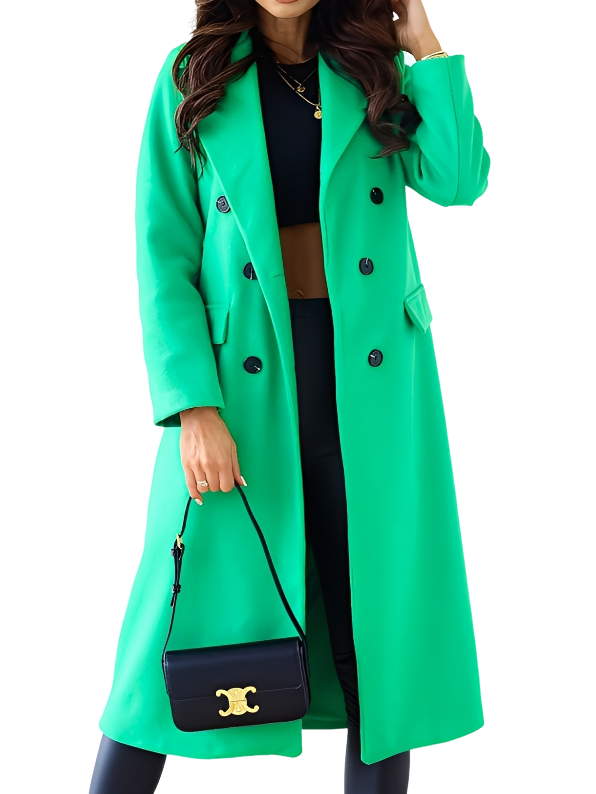 Vivian Manteau Croisé pour Femme – Elegantní a teplá zimní bunda s měkkou podšívkou a rafinovaným střihem